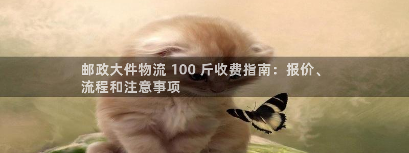 28圈黑平台吗：邮政大件物流 100