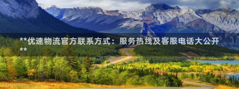 28圈注册账号：**优速物流官方联系