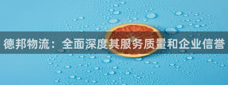 28圈注册二维码：德邦物流：全面深度