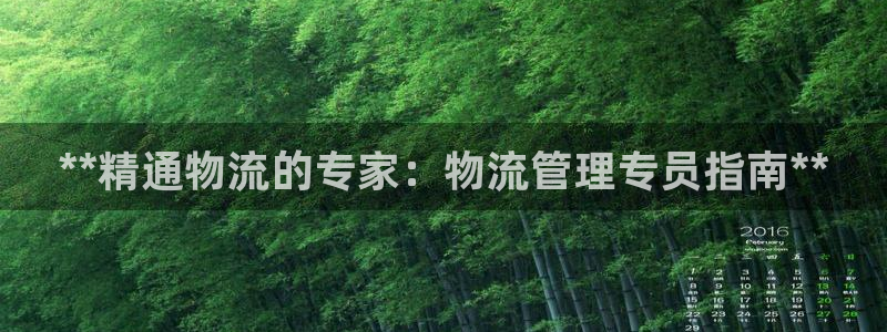 28圈口：**精通物流的专家：物流管