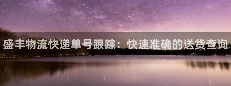 28圈如何看012路计划：盛丰物流快